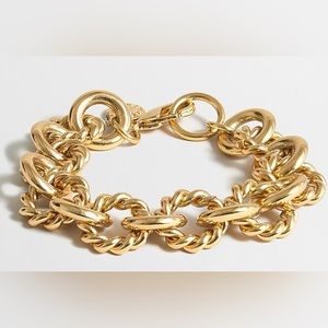 J Crew Gold-plated chain-link bracelet
